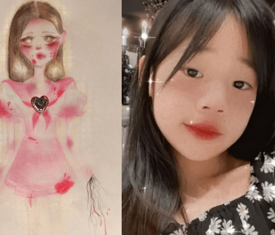 小s二女儿绘画暴力血腥,三女儿曾卷入校园霸凌,网友:随大小s_许韶