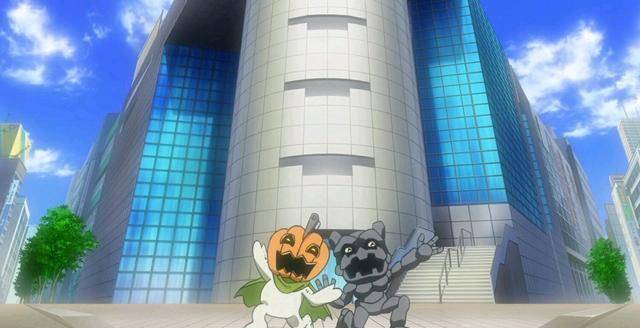 数码宝贝20周年ova5话:南瓜矿石兽拳打吸血魔脚踢四天王_进化_涉谷