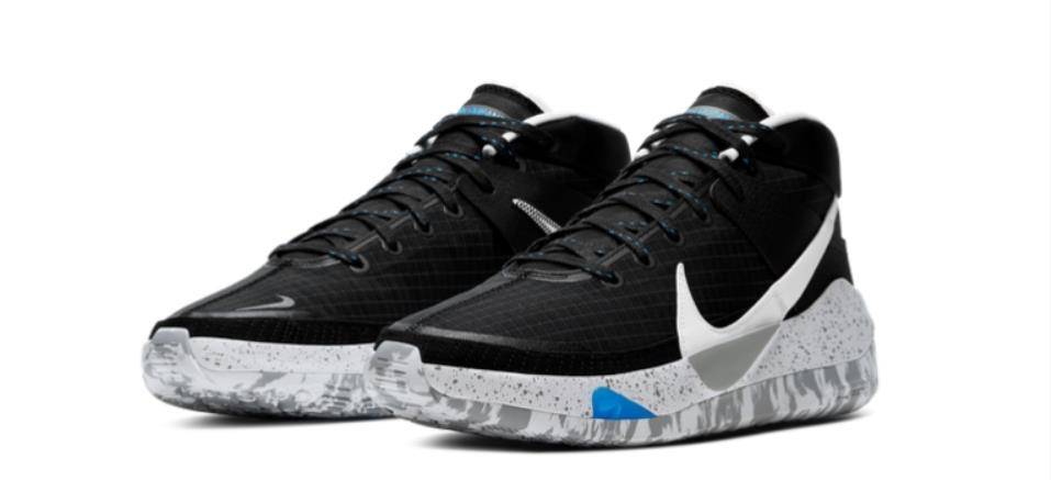 凯文61杜兰特最新一代签名战靴nike kd 13"黑白"配色今天发售_篮球