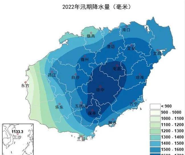 海南岛气候分界线图片