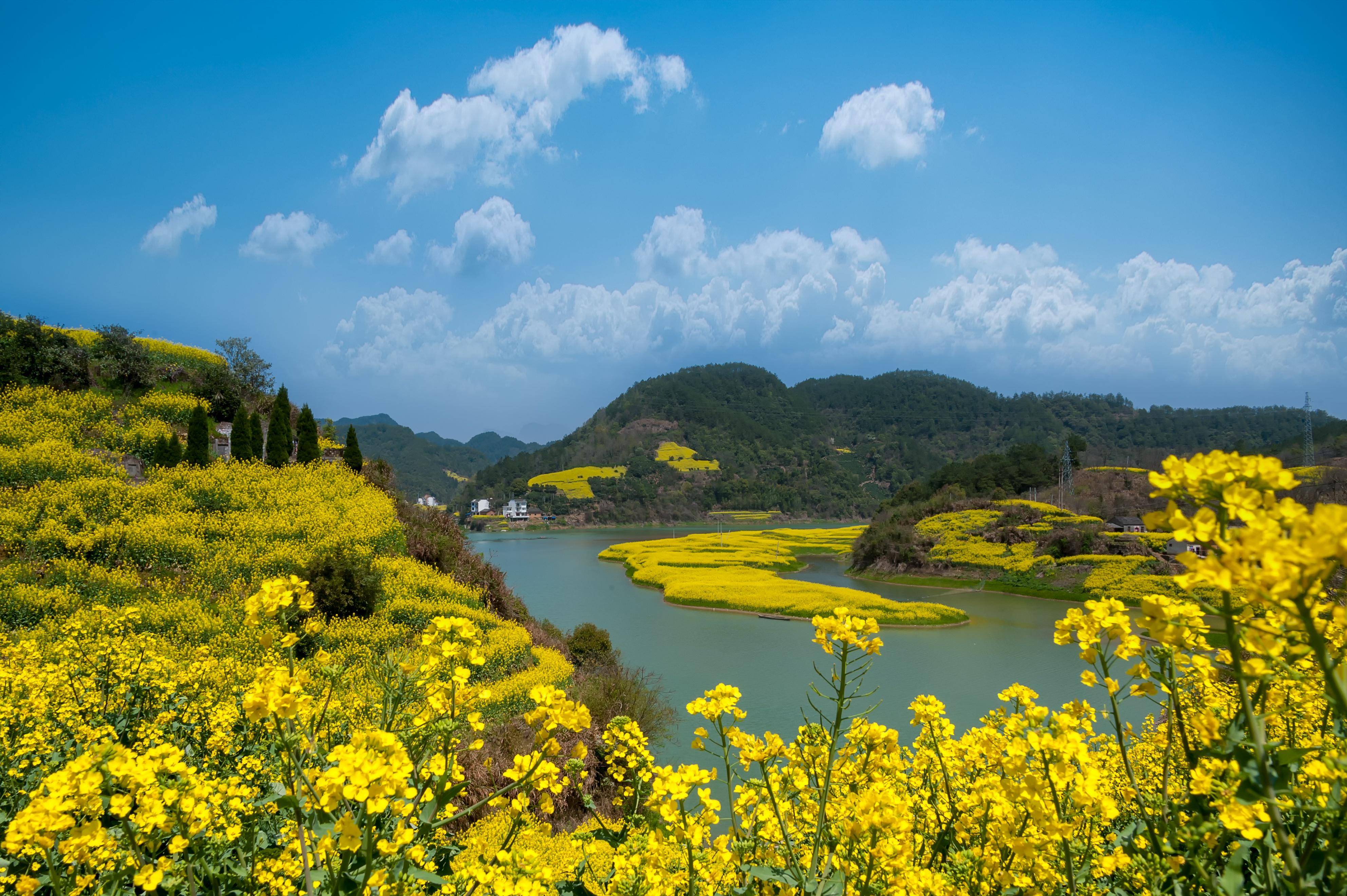 的骑行行程穿越了千岛湖周边的山水田园