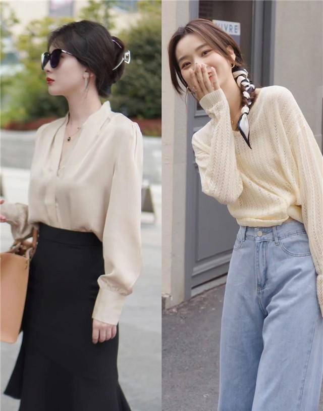 果然,秋天还是穿"杏色"最洋气,既衬肤又显白,尤其适合黑黄皮_色彩