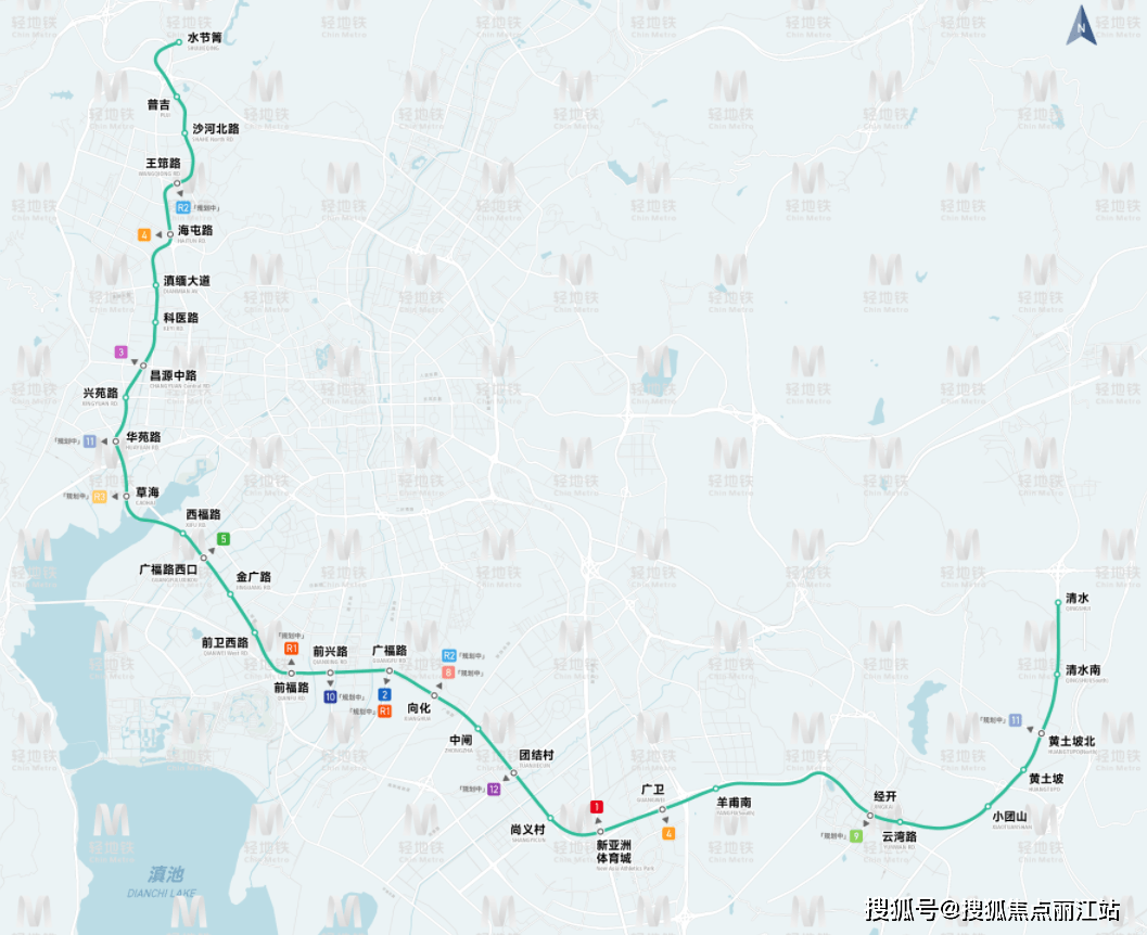 昆明七号线地铁线路图图片