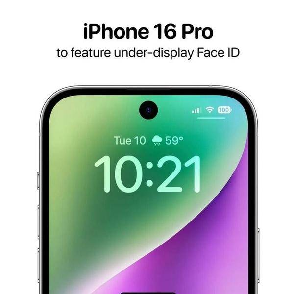 据知情人士透露,苹果将在2024年在iphone 16pro机型上采用屏幕下face