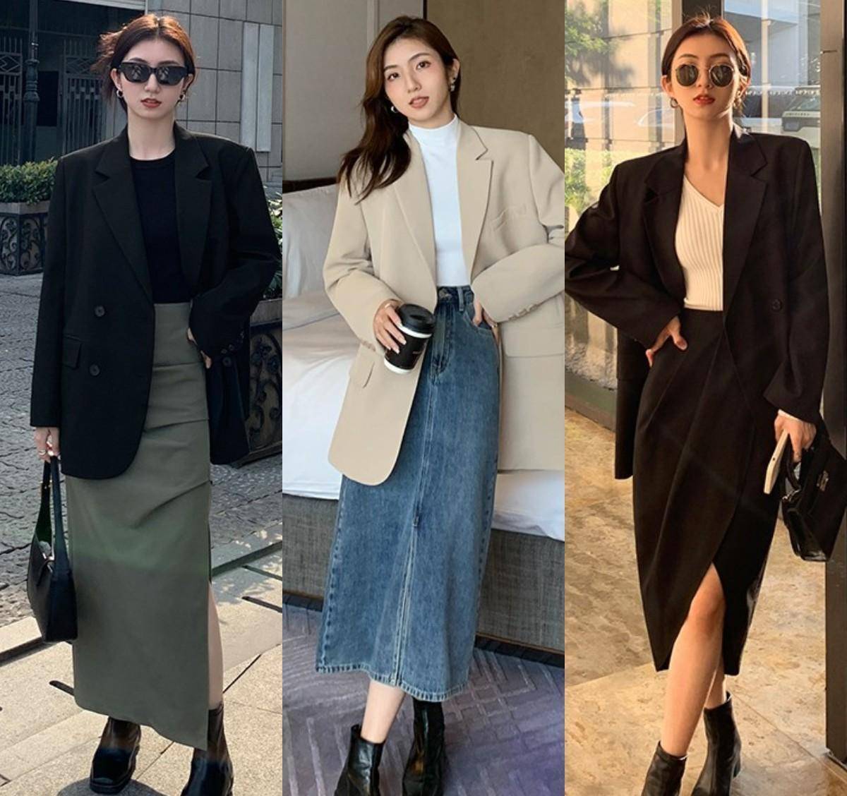今年秋天,穿半身裙搭配这几件上衣,气质又显瘦,适合30岁女人