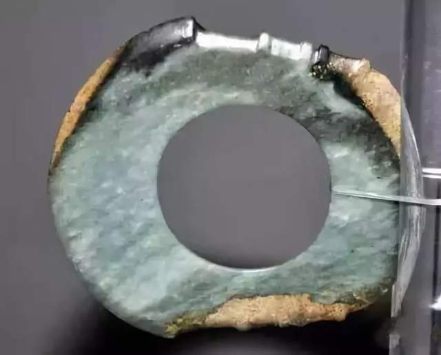 陕西宝鸡出土水苍玉环 天津博物馆藏虾子青战国玉璧 无锡鸿山越国出土