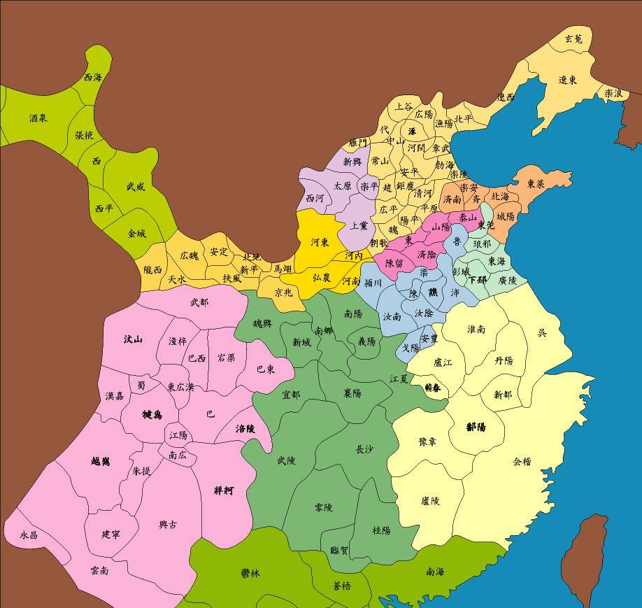 三国演义各州城池地图图片
