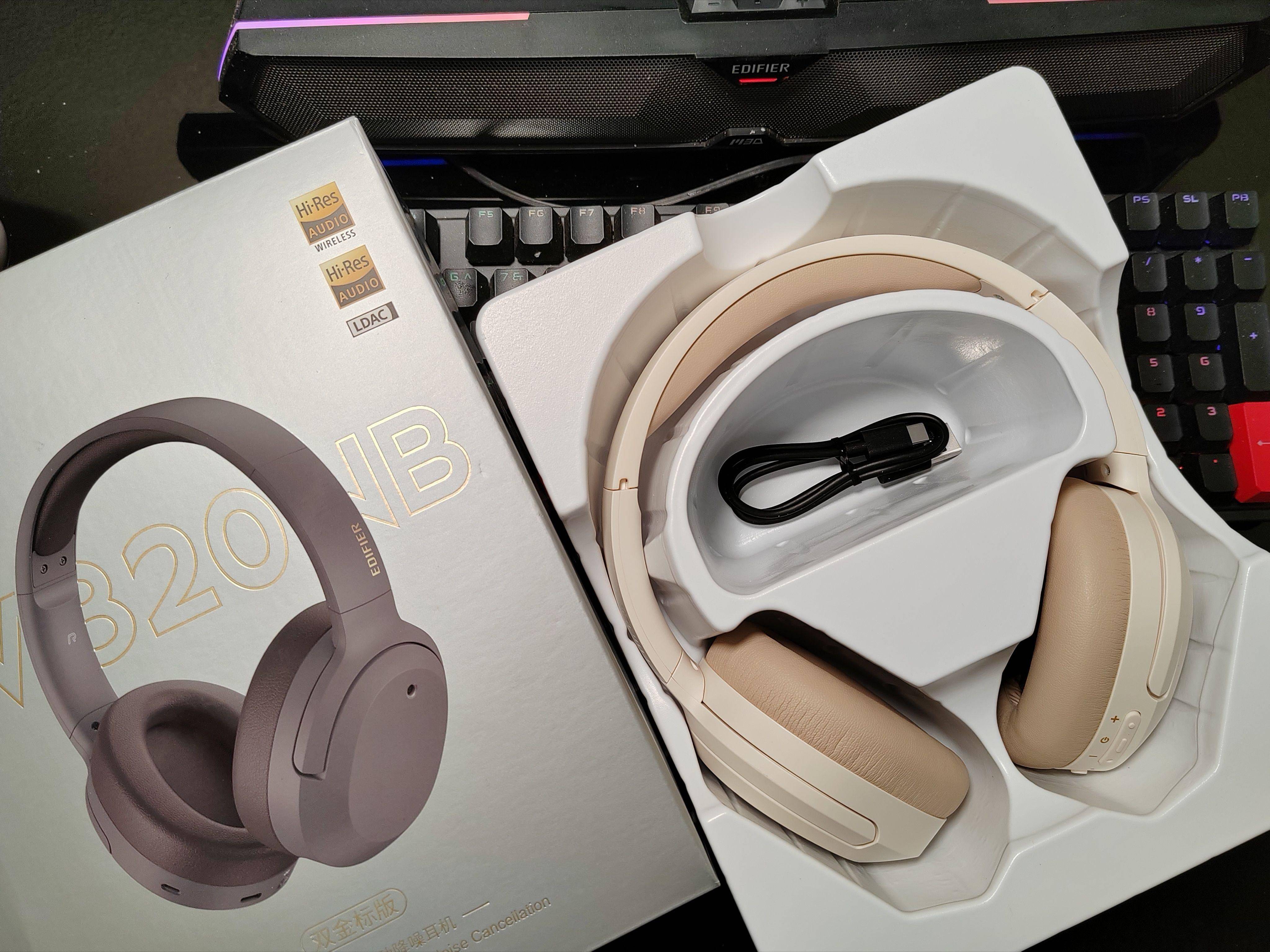 漫步者w820nb头戴式耳机_双金_蓝牙_音质