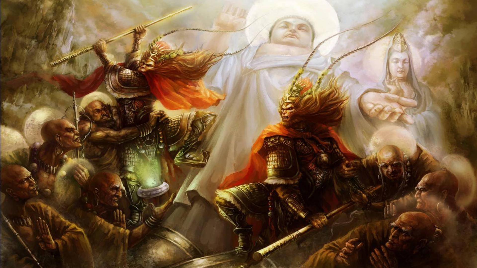 你看佛祖在担心什么_孙悟空_唐僧_灵山