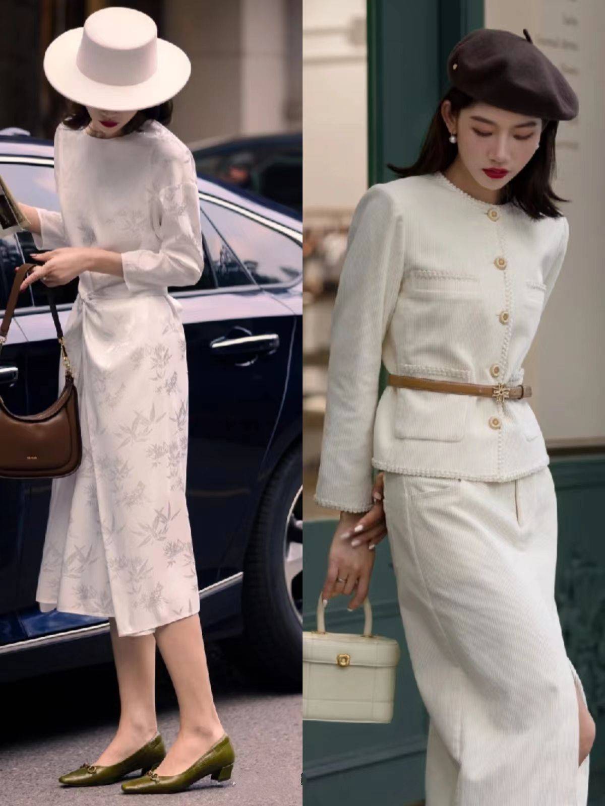 突然火起来的"复古法式风",优雅又洋气,春天出游就这样穿吧_风格_长裙