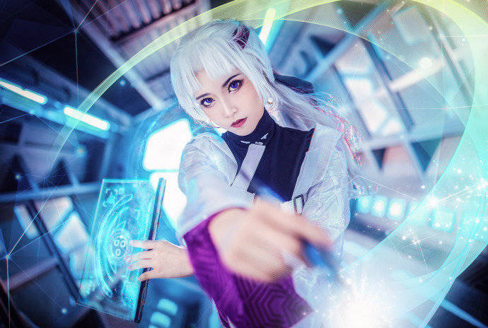 cos:王者荣耀上官婉儿天狼绘梦者cosplay正片10p-君珺un_伊喵_白嫖