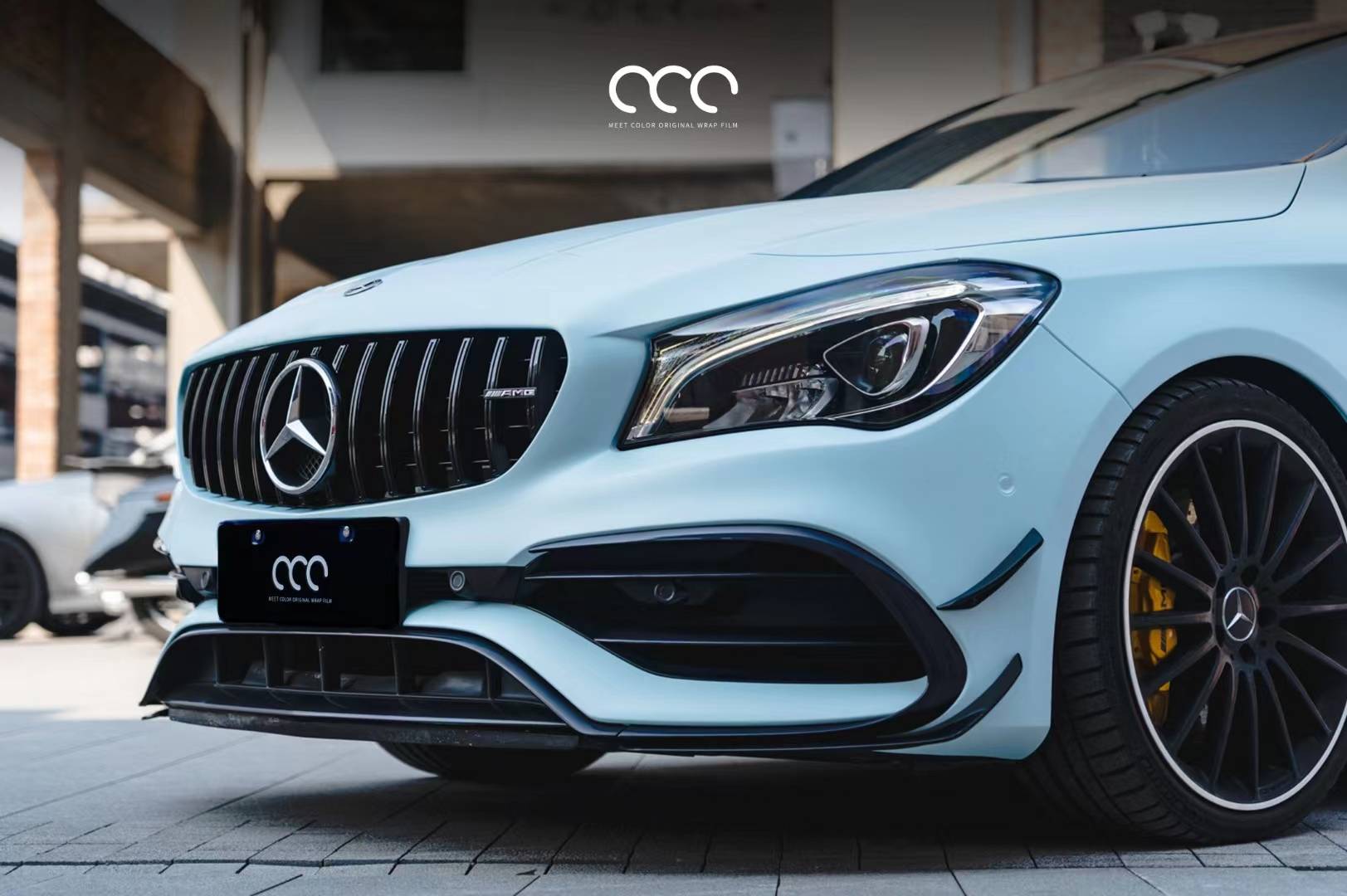 奔驰cla45漫彩改色膜超亚婴蓝,从此一眼万年_搜狐汽车_搜狐网