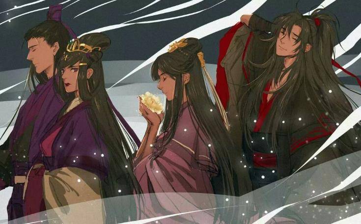 祖师九张全家福,瑶妹身高一米八,不料聂导在自拍_蓝曦臣_蓝湛_众人