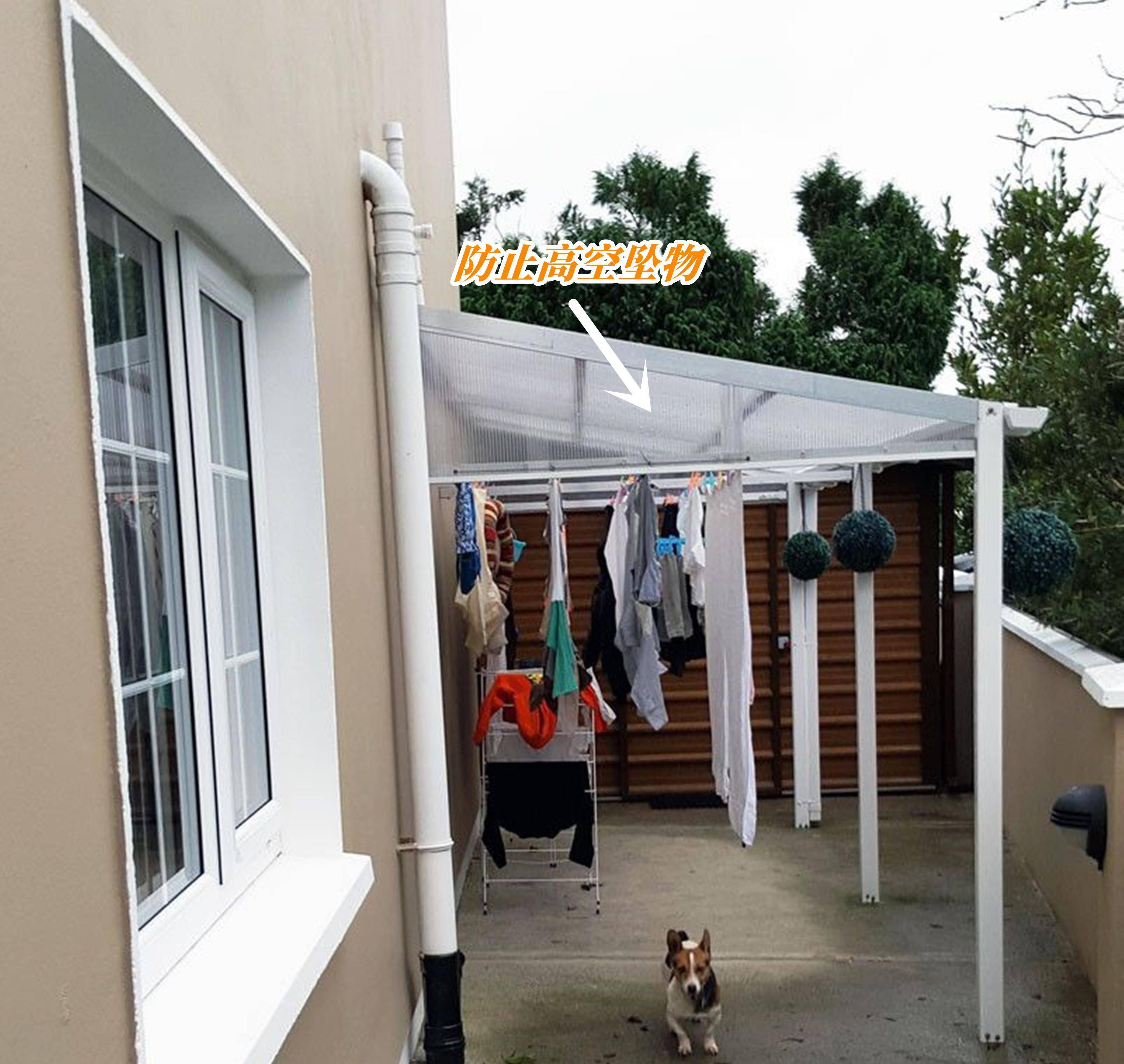 有了院子,除了养花种菜,留一小块面积搭晾晒棚,要求不过分吧?