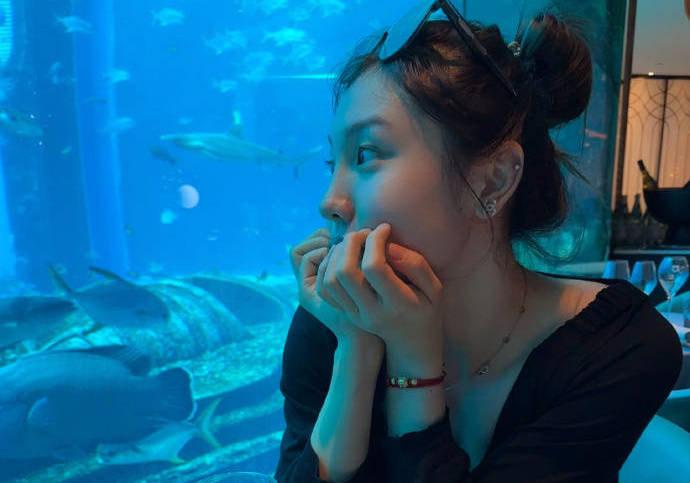 组图:太美了!张茹晒游玩照 与海豚亲密互动-搜狐大视野-搜狐新闻