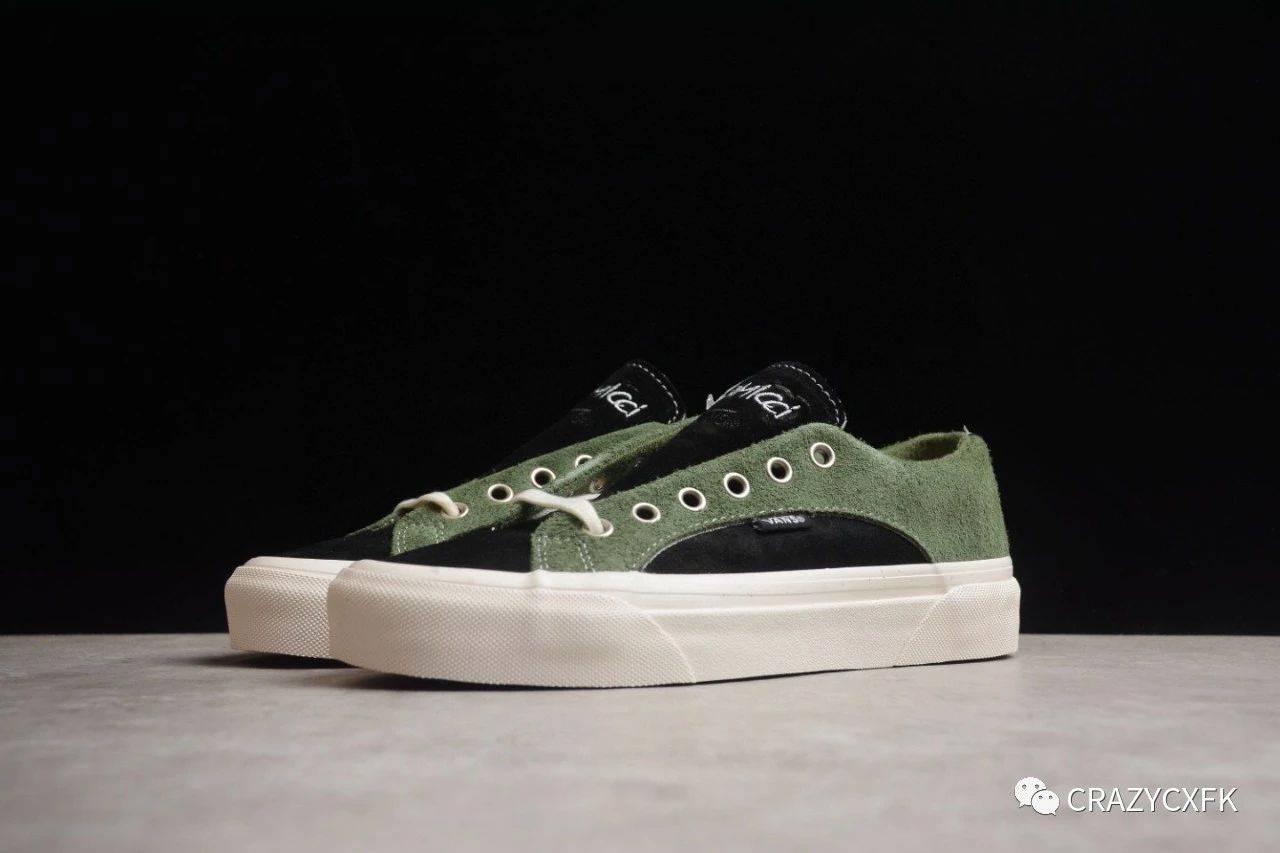 万斯Vans Lampin 86 DX x Gramicci 联名黑绿复古运动板鞋_搜狐网