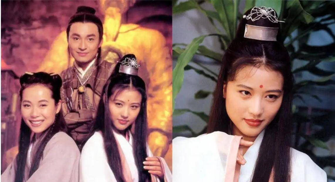 最美周芷若始终没有找到张无忌,感情波折,身边只有狗狗_周海媚_金庸