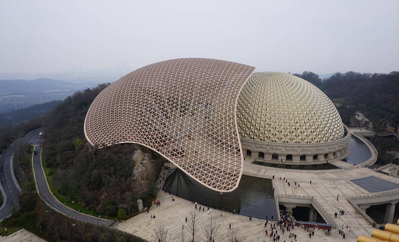 多重感覺的牛首山(4)-佛頂塔上換個角度看風景_弘覺_廣場_造型