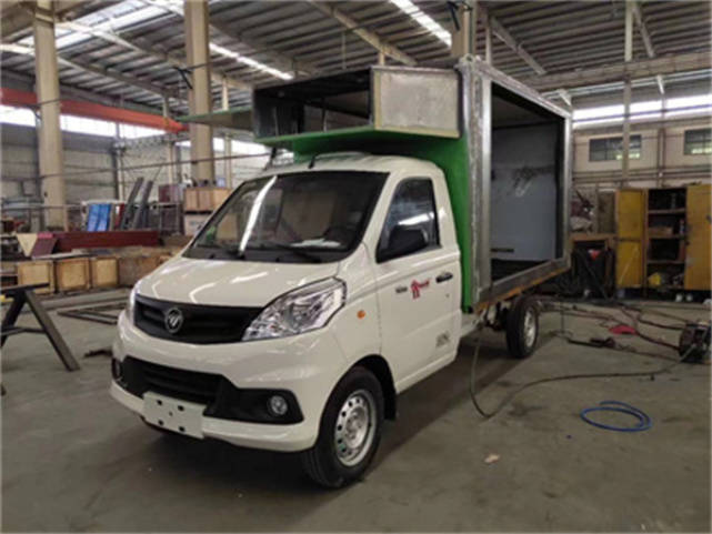 福田祥菱单排小型led广告宣传车蓝牌led电子屏广告宣传车自动舞台车