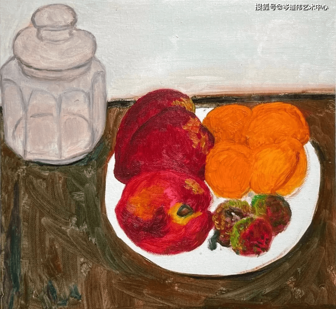 中国当代油画静物作品_cm_布面_局部