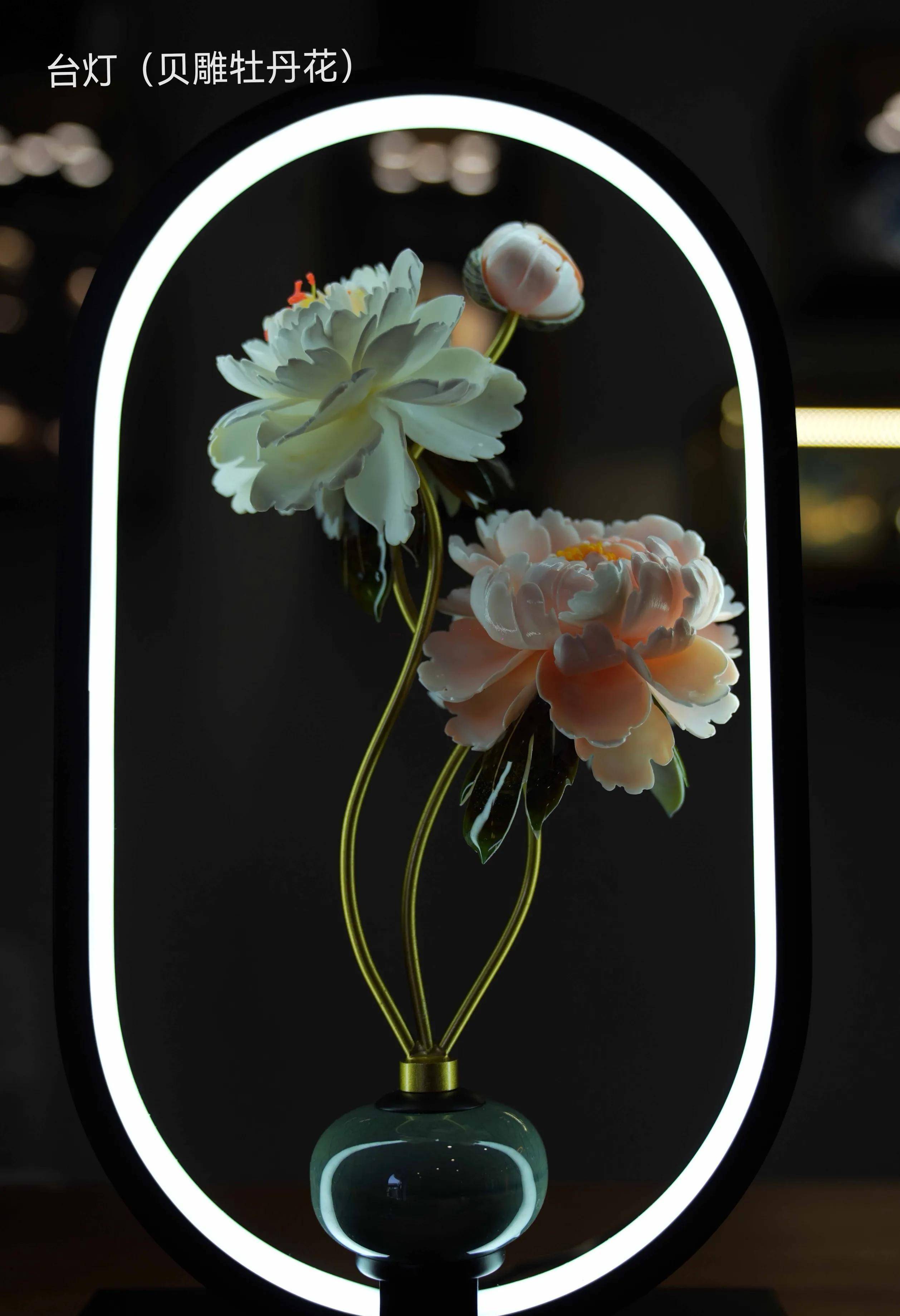 贝壳雕刻的牡丹花,你没见过的全新版本「原创」_贝雕_海南省_地方