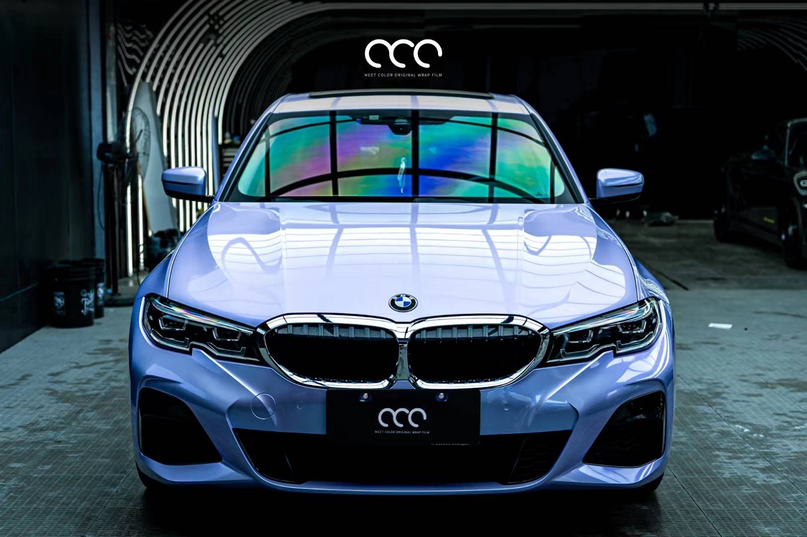 宝马3系漫彩改色膜渐变亮面银幻紫,小姐姐的最爱_全国