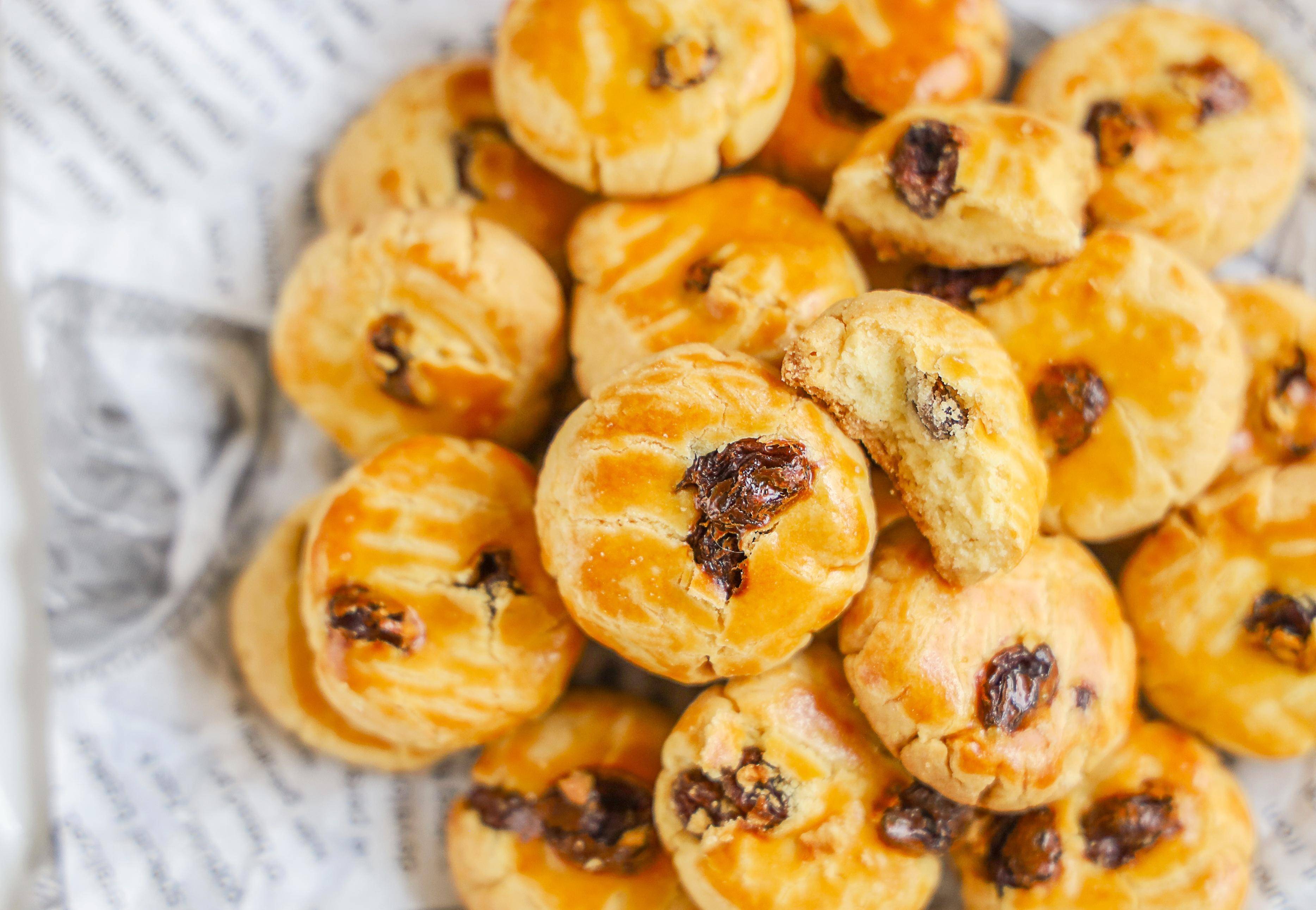 无添加的提子奶酥,奶香浓郁,口感超酥脆_葡萄_饼干_小姿