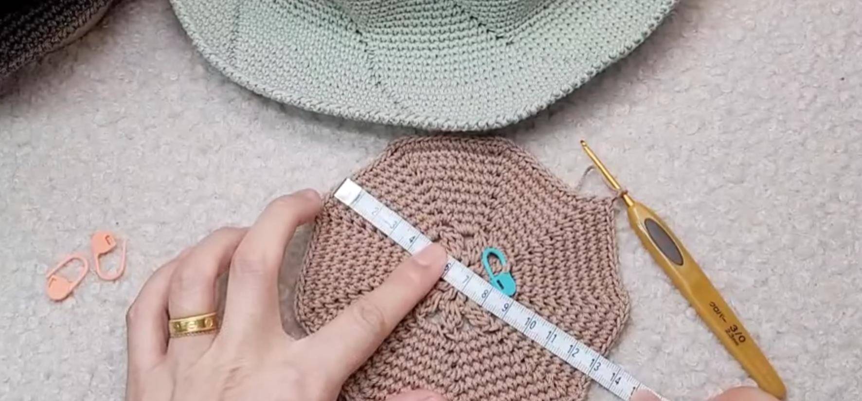 遮阳帽清爽简约就很好看,螺旋纹遮阳帽教程,学会了不用买遮阳帽_示范