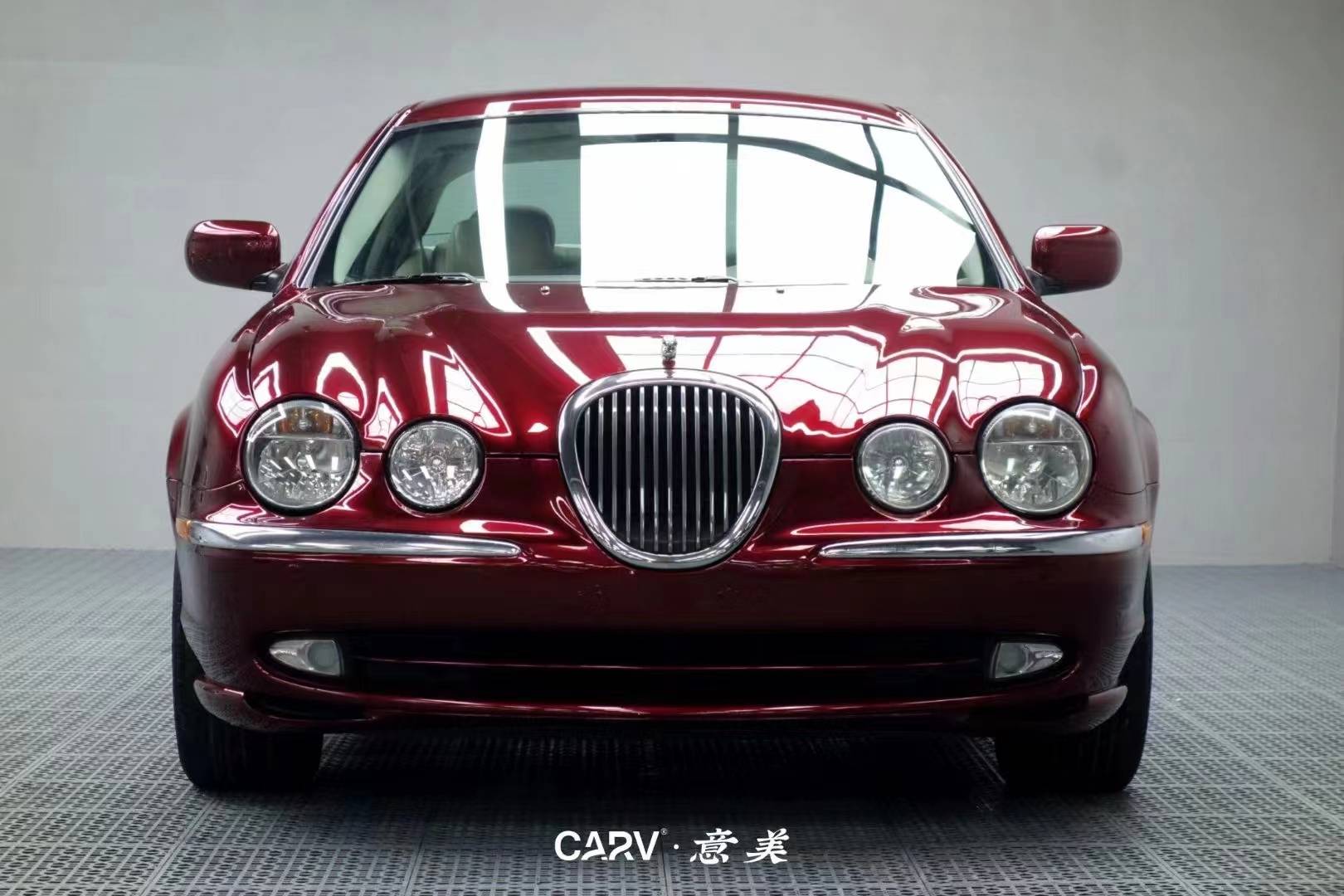 捷豹s-type卡孚改色膜白金液态龙血红,极致情怀!_搜狐汽车_搜狐网