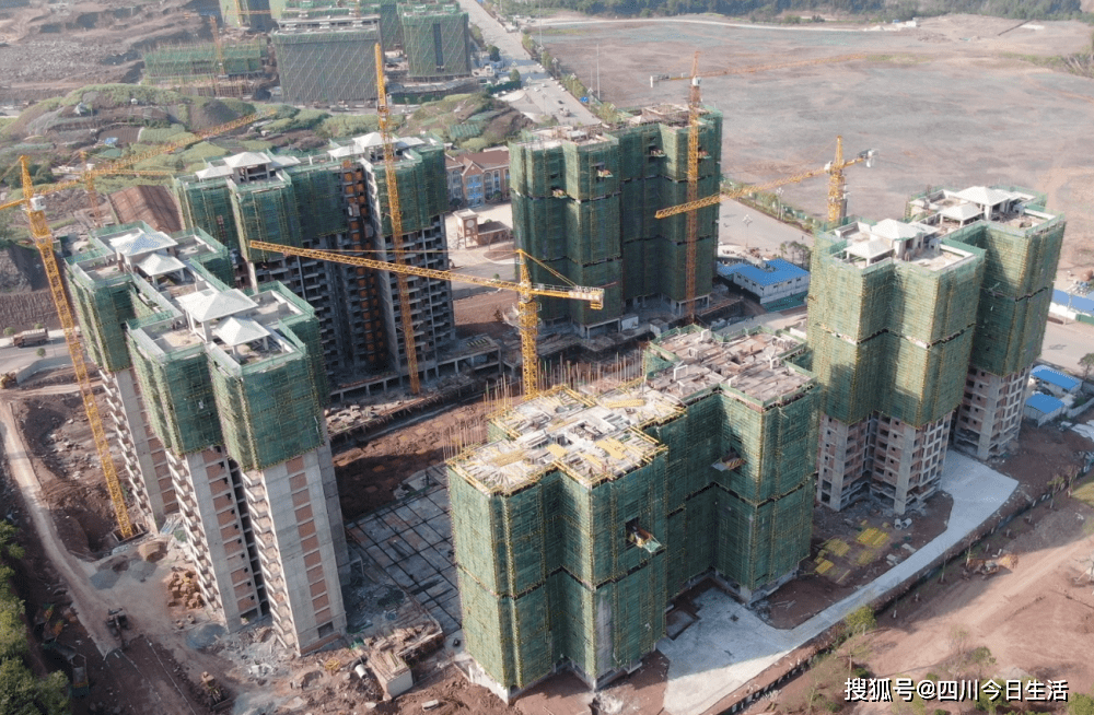 广安这个安置房项目正加快建设,预计明年完工交付_官盛_施工_新区