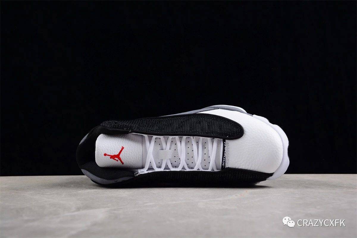 乔丹air jordan 13 xiii black flint 黑白燧石篮球鞋_log_黑色_白色