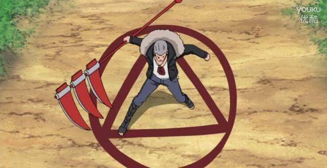 舔了角都的血之后,飞段开始启动仪式,发动咒术-死司凭血.