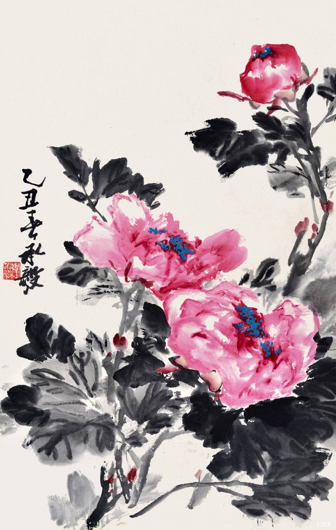 中国近现代名家画集李承毅_先生_年代_牡丹