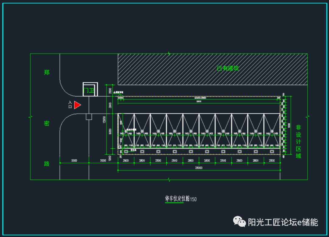 电动汽车充电桩建设安装施工图(建筑平面图)_公号_阳光_论坛