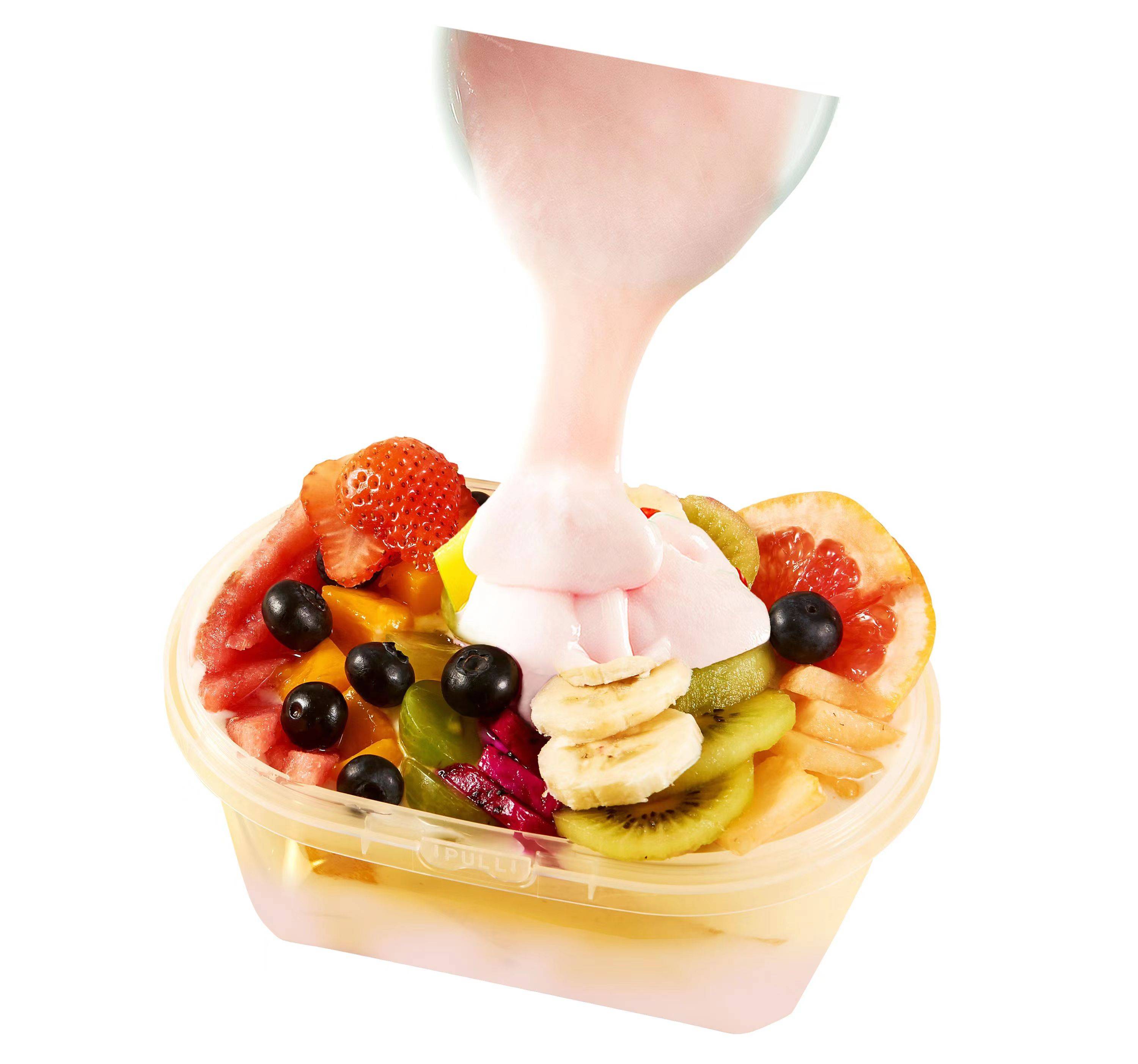 闺蜜力推美食果然嗨"啵啵杯拉丝酸奶水果捞"怎么能错过!