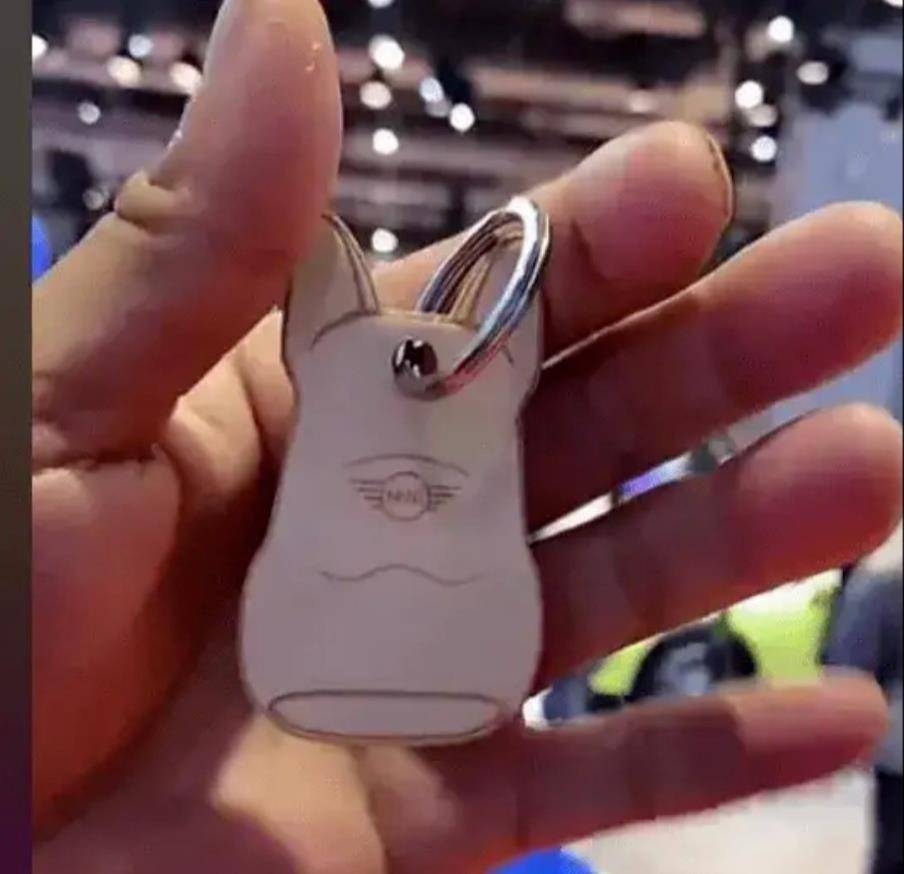 原创                宝马展台仍排队领钥匙扣！活该被人看不起发个狗牌还排那么长的队（宝马车匙扣图片及价格）