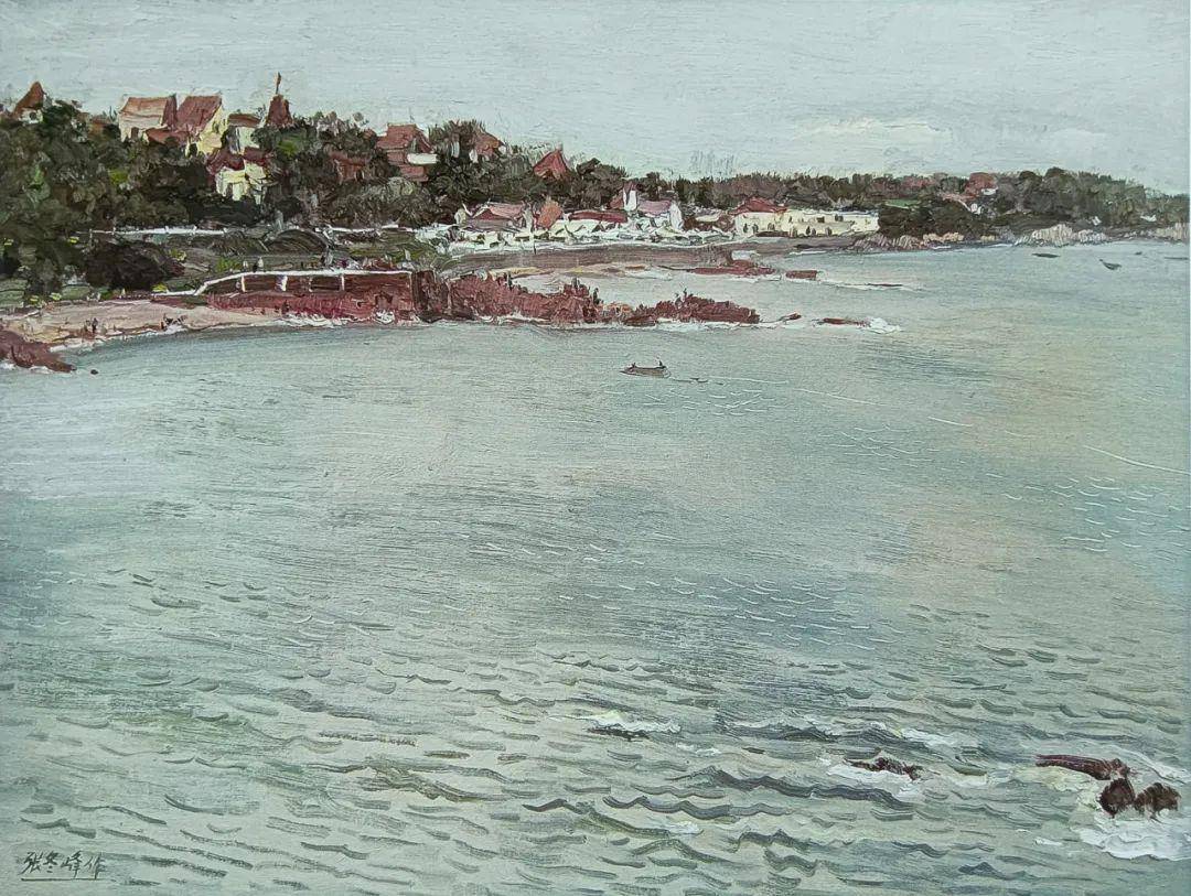 【艺展中国】著名艺术家张冬峰海景油画作品欣赏_cm_布面_大海