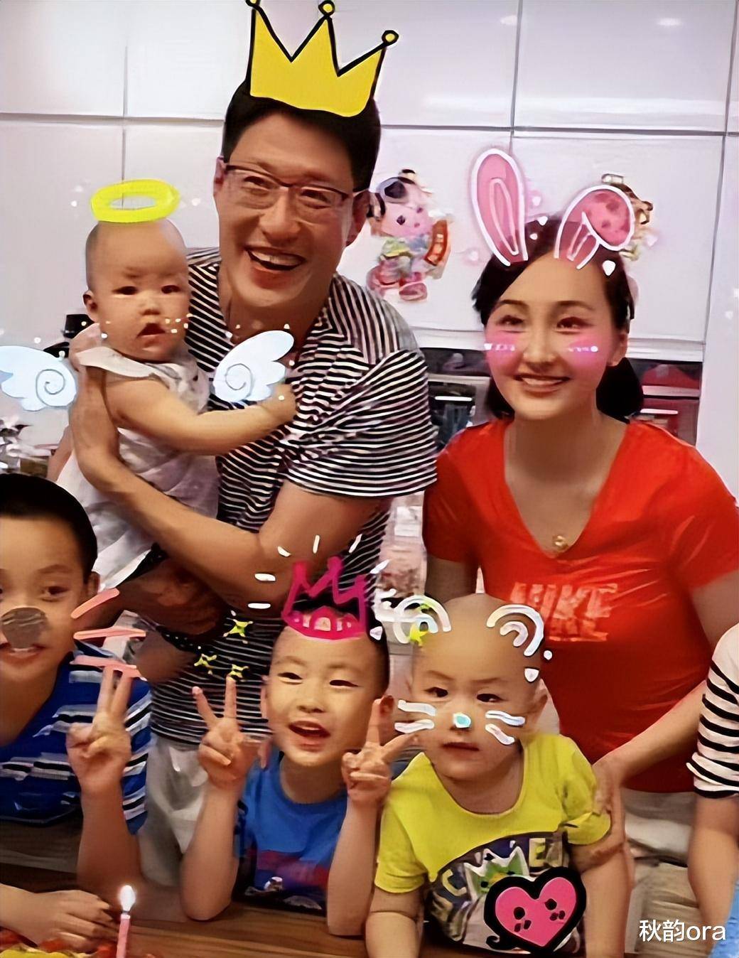 于震:二婚娶小13岁娇妻,婚后生两儿一女,如今一家五口其乐融融_方柏霓