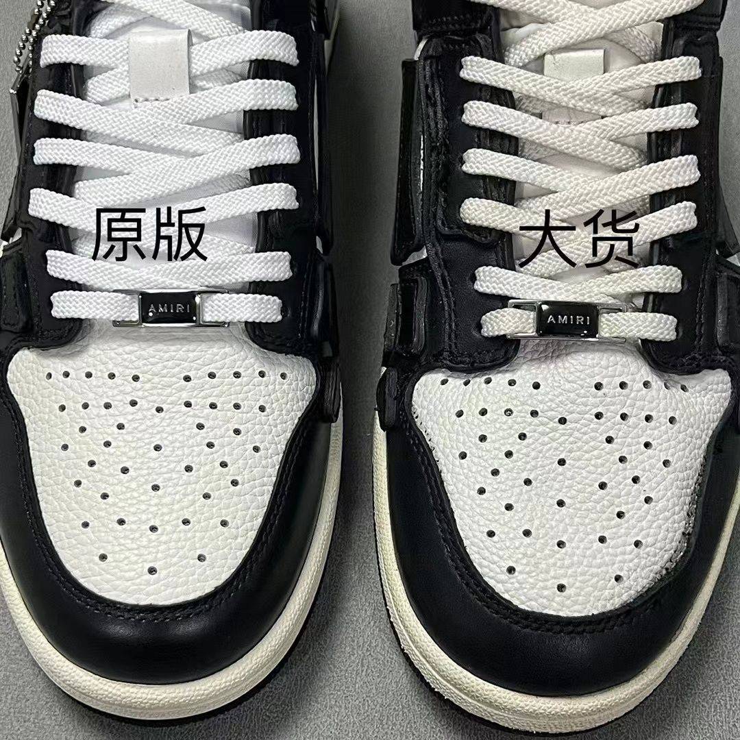 amiri骨头鞋怎么看真假对比_基本_细节_区别
