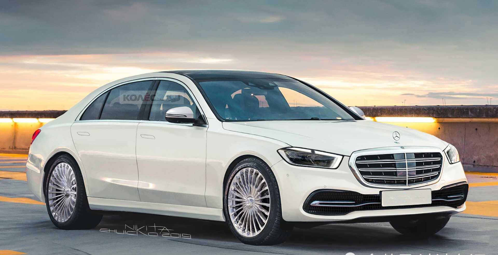 全新奔驰s级渲染图曝光,走年轻化路线,采用多边形进气格栅_搜狐汽车