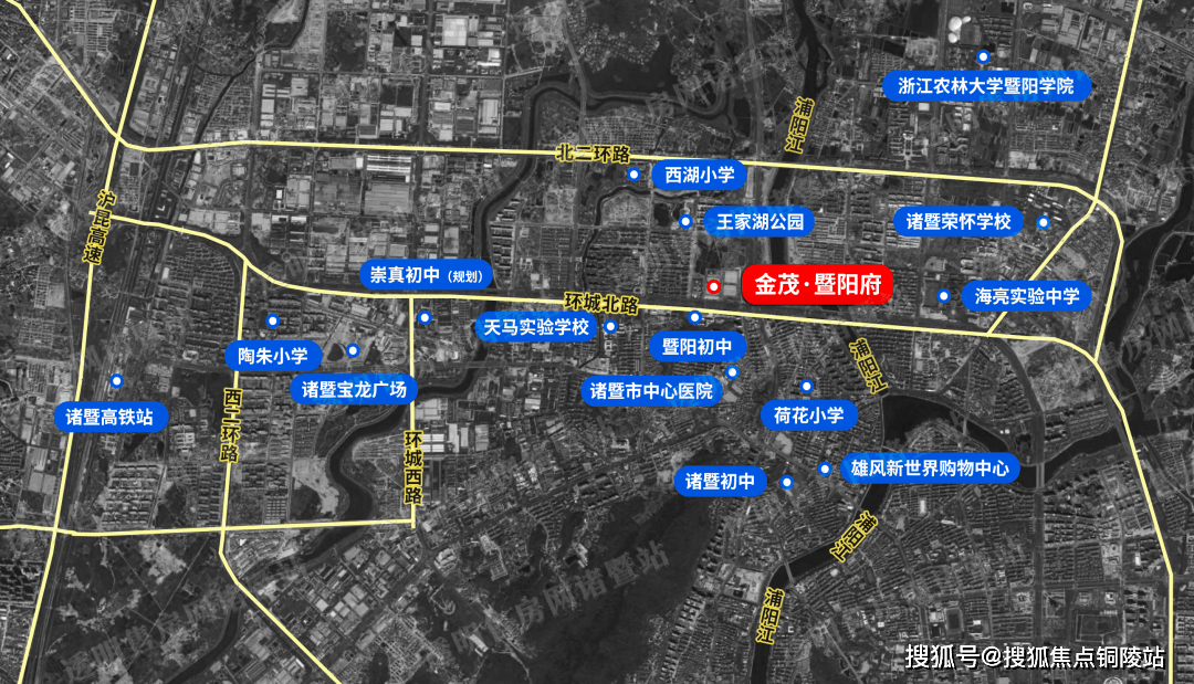 区域内名校聚集,有跨湖幼儿园,西湖小学,荷花小学,暨阳初中,天马学校