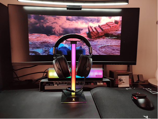 声光皆出色-雷柏VH800双模无线游戏耳机、VH10RGB支架套装评测