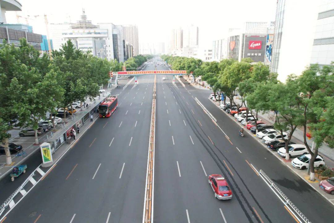 保定七一路,朝阳大街慢行系统建设工程主路通车_施工_道路_设施