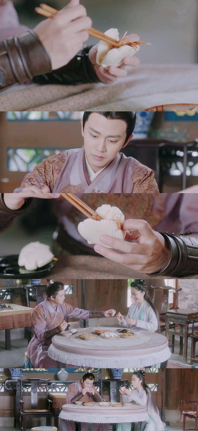 《锦衣之下》扇坠吻快来了,今夏陆绎吃肉夹馍太有爱了,细节好评