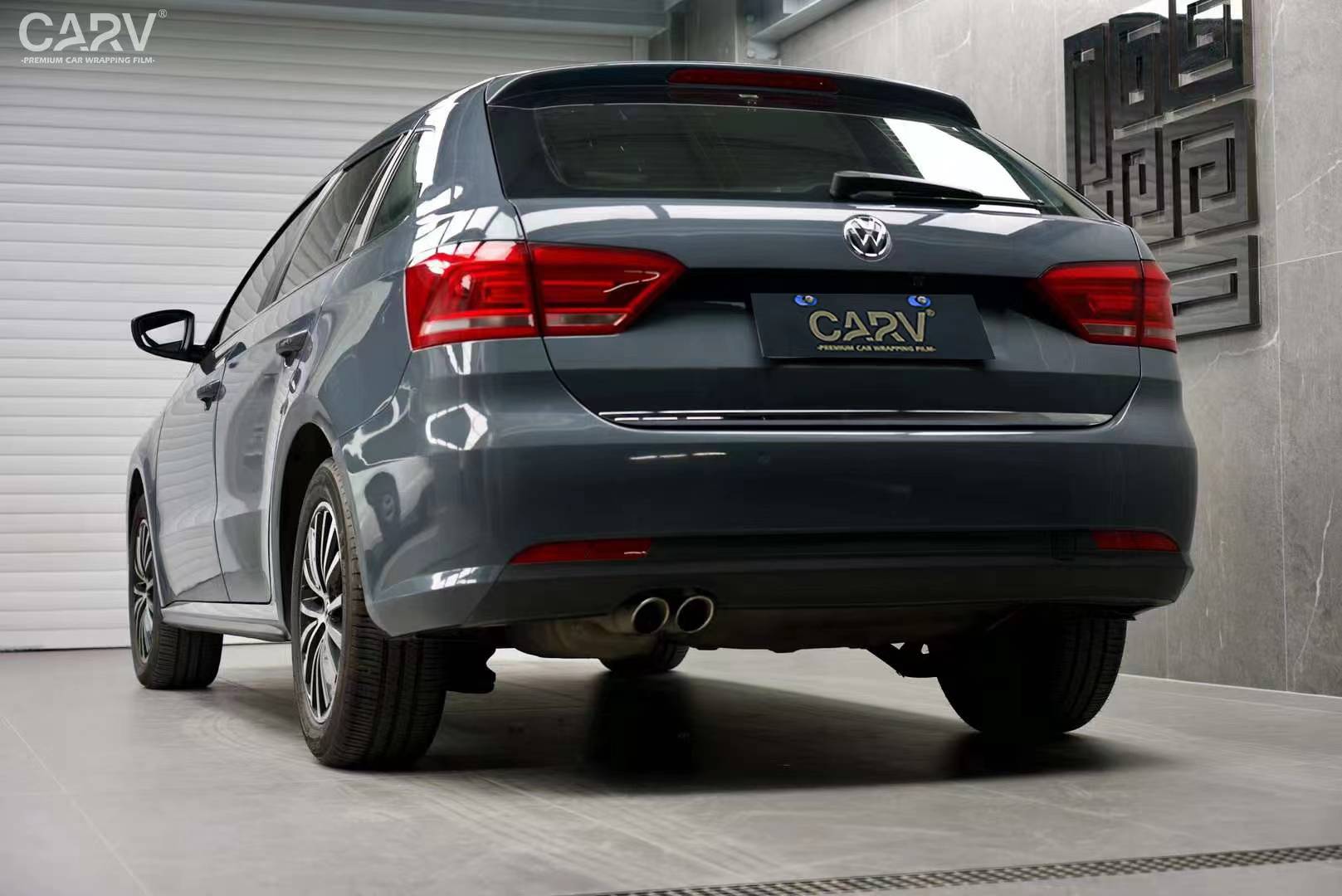 大众朗行卡孚改色膜白金水晶水泥灰,经典简洁,时尚大气