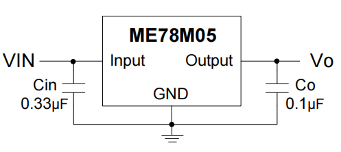 me78m05k3g 3-端子0.5a正壓調節器_輸出_條件下_電流