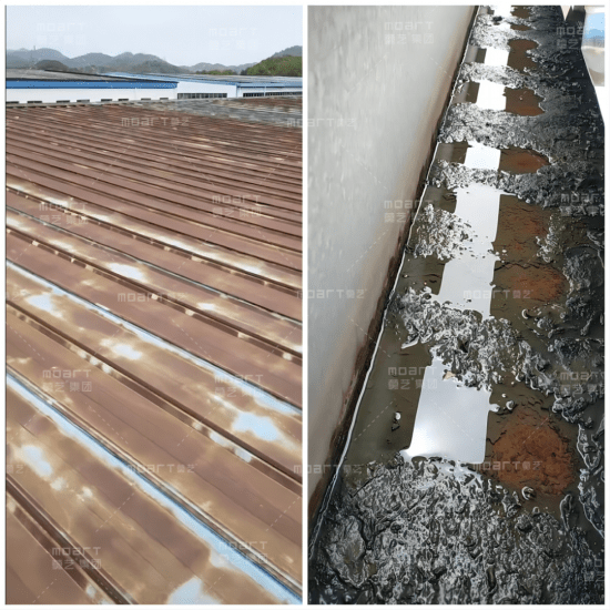 彩钢瓦翻新|湖北众联物流发展有限公司金属屋面翻新修缮工程_莫艺筑