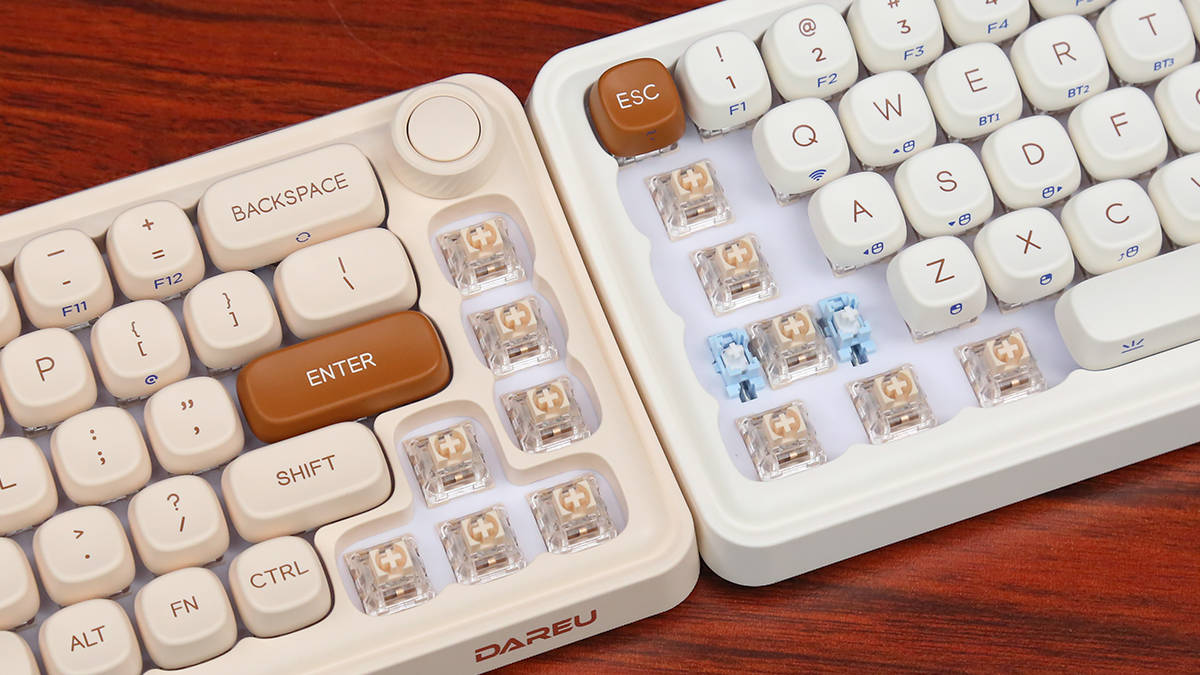 达尔优小方糖Z68三模机械键盘评测：精致又耐看