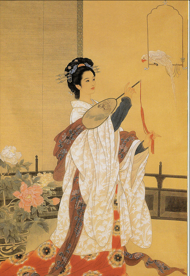 浅析唐代仕女画和工笔人物画_服饰_宫廷_唐朝