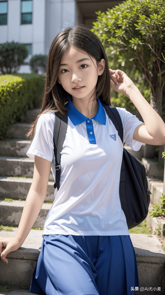 校服少女壁纸